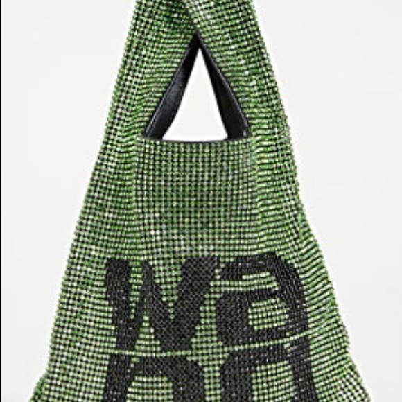 ALEXANDER WANG Crystal Wangloc Shopper Bag Peridot - Picture 3 of 5